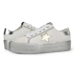 Fashion AMAZE 13 - WHITE CROCO Low Tops