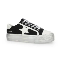 Online AMAZE - BLACK WHITE Low Tops