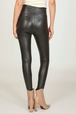 Clearance Black Faux Leather Legging All Bottoms