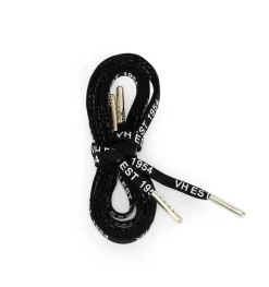 Cheap BLACK WHITE GOLD TIP LACES Shoe Laces