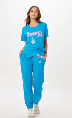 Store Bright Blue St. Tropez Jet Setter Surf Wash Jogger All Bottoms|Joggers