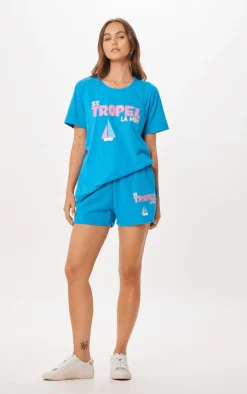 Sale Bright Blue St. Tropez Jet Setter T-Shirt All Tops