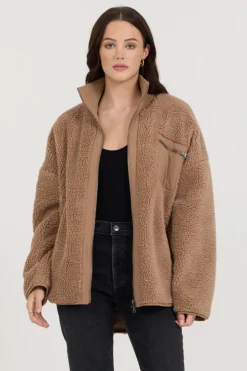Store Cappuccino Sherpa Jacket All Tops