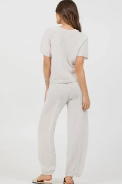 Cheap Coconut Relaxed Rib Knit Pants All Bottoms