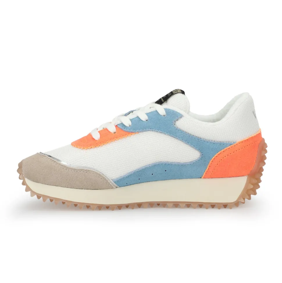 Discount COSMIC 1 - BRIGHT ORANGE/BABY BLUE Low Tops