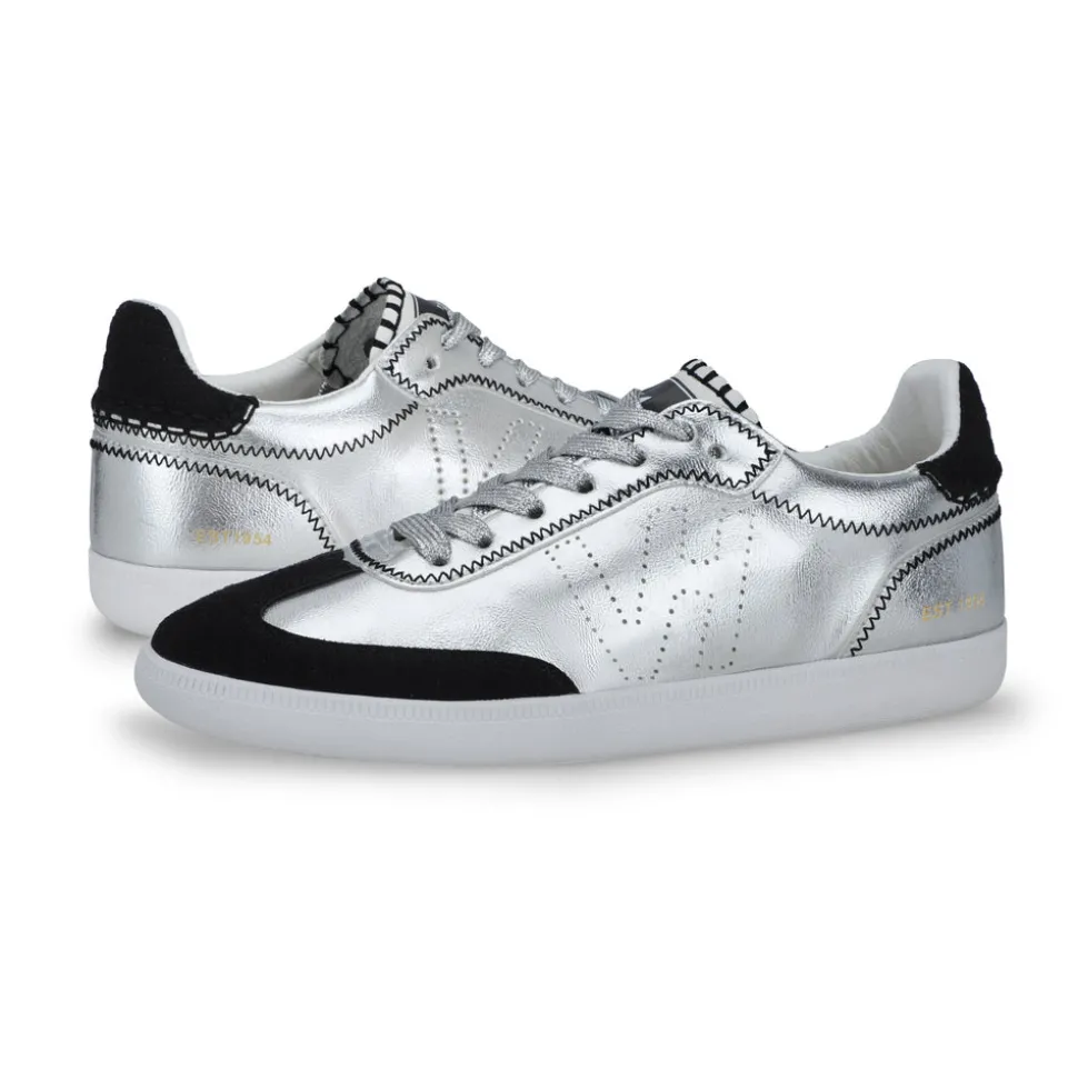 Clearance CRISP - WASHED SILVER BLACK Low Tops