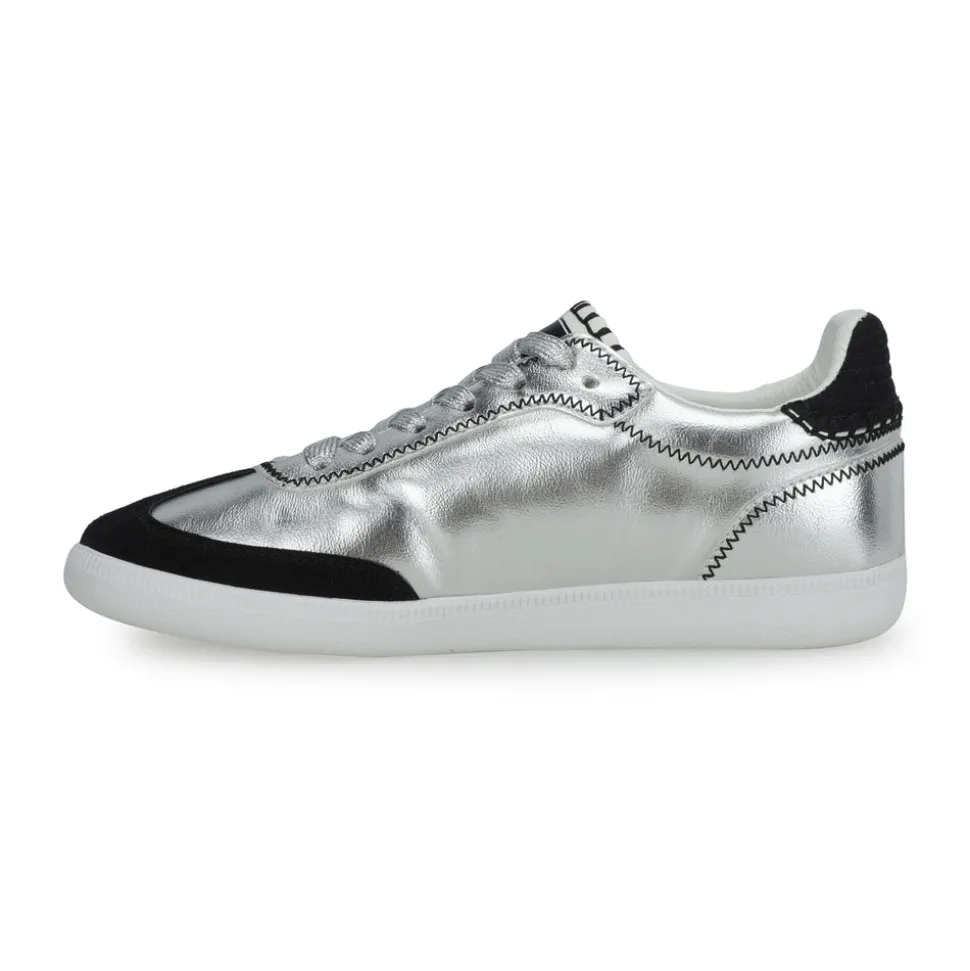 Clearance CRISP - WASHED SILVER BLACK Low Tops