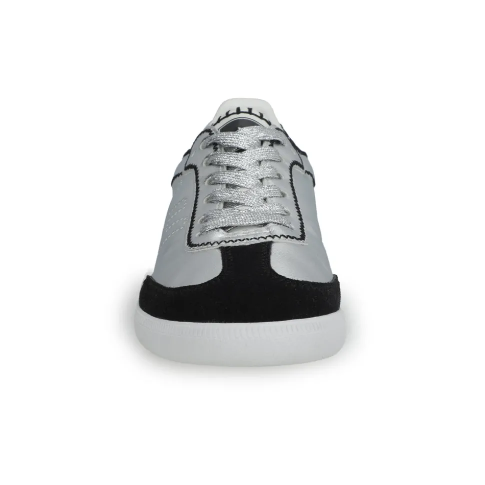Clearance CRISP - WASHED SILVER BLACK Low Tops