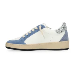 Online DENISSE 25 - BLUE/RED/SILVER GLITTER Low Tops