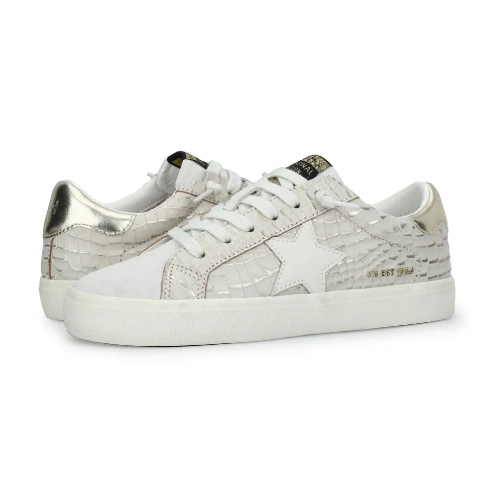 Fashion FLAIR 39 - GOLD CROCO Low Tops