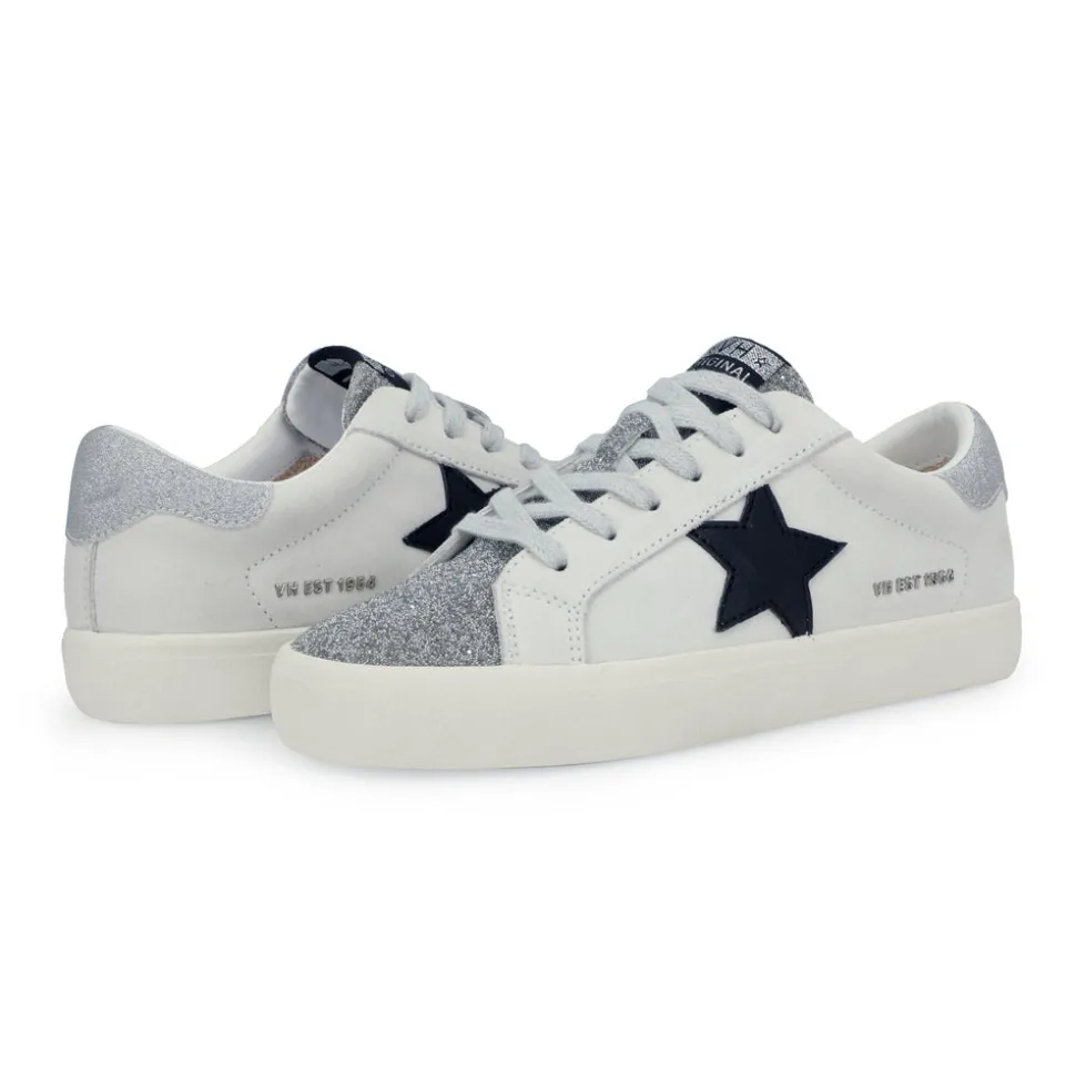 Fashion FLAIR - GREY SUEDE GLITTER Low Tops
