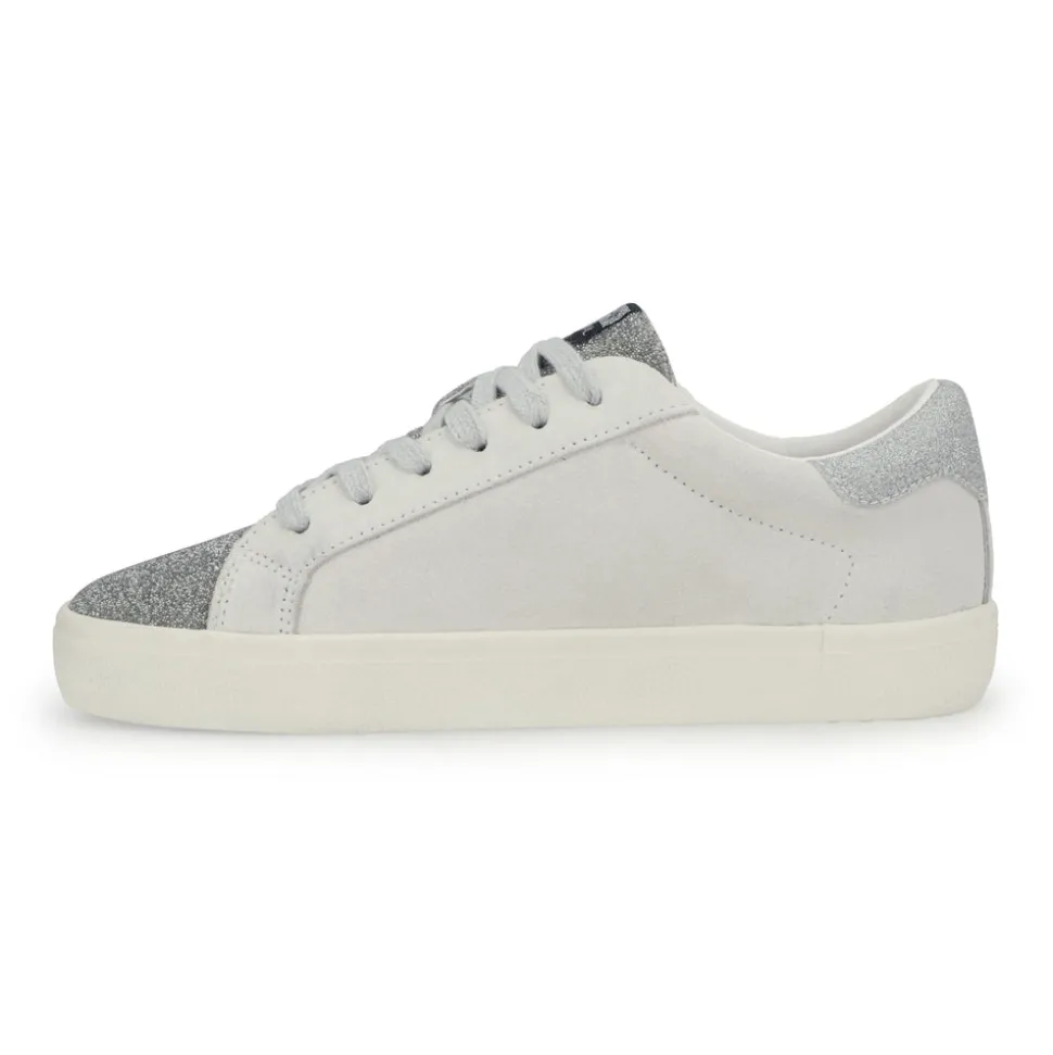 Fashion FLAIR - GREY SUEDE GLITTER Low Tops