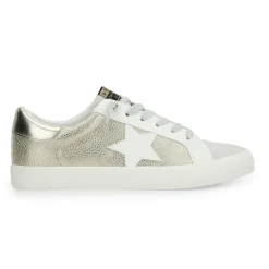 Sale GRANDE - METALLIC GOLD PEBBLED Low Tops