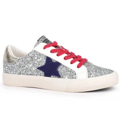 Sale GRANDE - SILVER GLITTER MULTI Low Tops