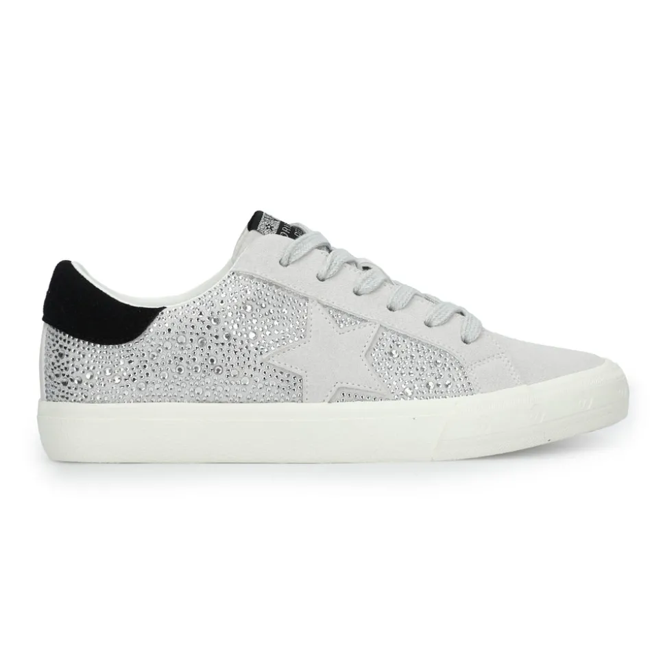 Discount GRANDE - SILVER RHINESTONE/GREY MULTI Low Tops