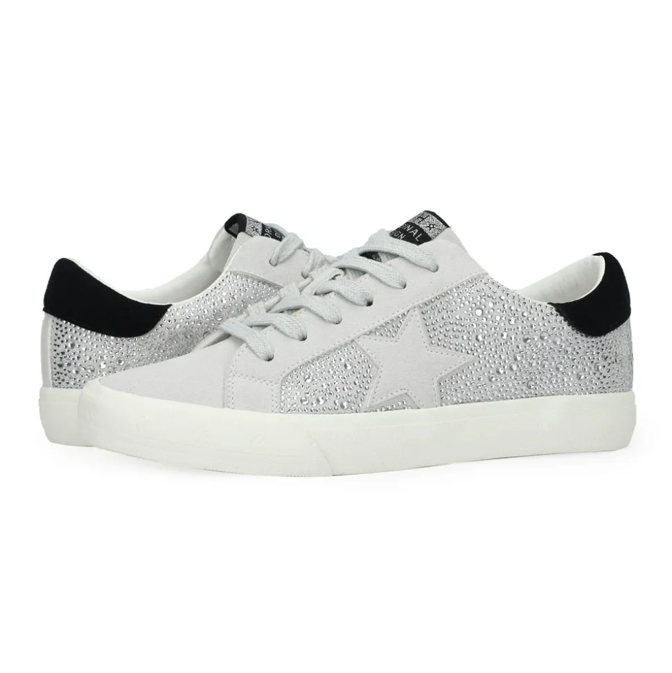 Discount GRANDE - SILVER RHINESTONE/GREY MULTI Low Tops