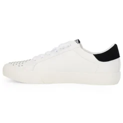 Discount GRANDE - WHITE STUDDED CHEETAH MIX Low Tops