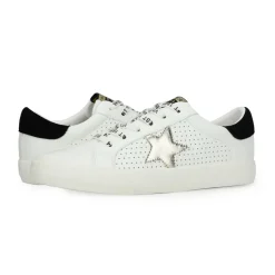 Clearance GRANDE - WHITE WASHED GOLD Low Tops