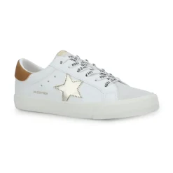 Hot GRANDE WHITE/TAN/GOLD/GREY Low Tops