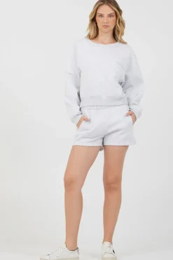 Cheap Grey Icicle Essential Fleece Crewneck All Tops|Hoodies