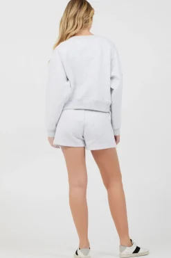 Cheap Grey Icicle Essential Fleece Crewneck All Tops|Hoodies