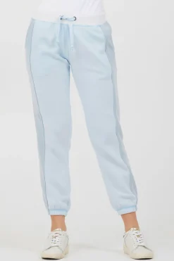 Cheap Grey Smoke Colorblock Fleece Joggers All Bottoms