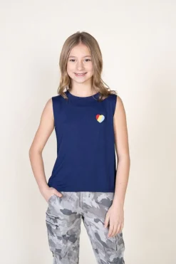 Discount HEART AND STRIPES TANK Kids Kids Tops