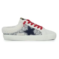 Sale HEARTY 12 - SILVER GLITTER MULTI Low Tops|Slide Sneakers