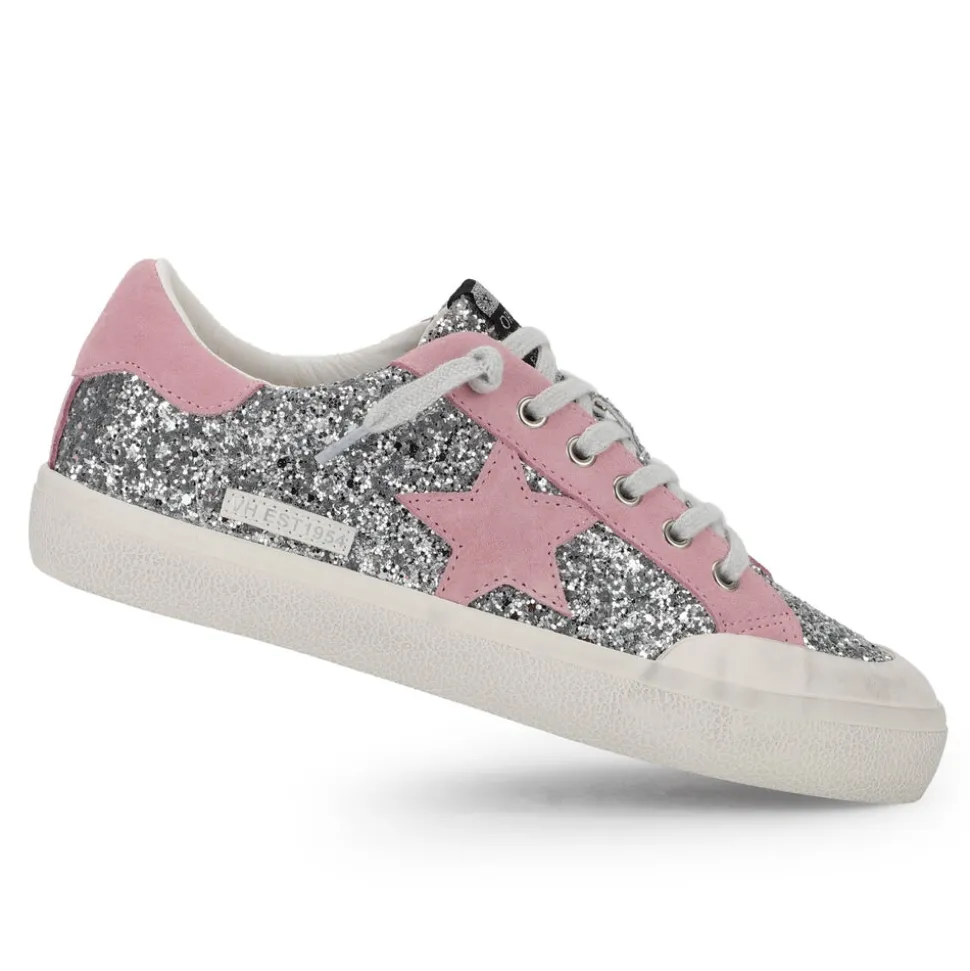 Discount ILANA - SILVER GLITTER Low Tops