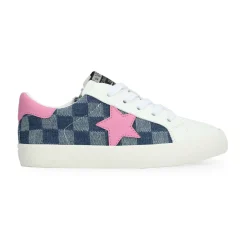 Flash Sale KIDS DIANNA - DENIM CHECKERED MULTI Kids Kids Sneakers|Kids Sneakers