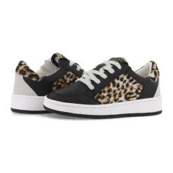 New KIDS HALEE - BLACK LEOPARD MULTI Kids Kids Sneakers|Kids Sneakers