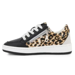 New KIDS HALEE - BLACK LEOPARD MULTI Kids Kids Sneakers|Kids Sneakers