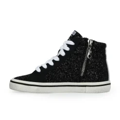 Online KIDS RITA - BLACK GLITTER MIX Kids Kids Sneakers|Kids Sneakers
