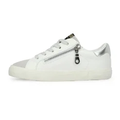 Shop KIDS VALERY - WHITE PEBBLED WASHED SILVER Kids Kids Sneakers|Kids Sneakers