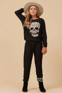 Shop LEOPARD STRIPE HACCI JOGGER Kids Kids Bottoms
