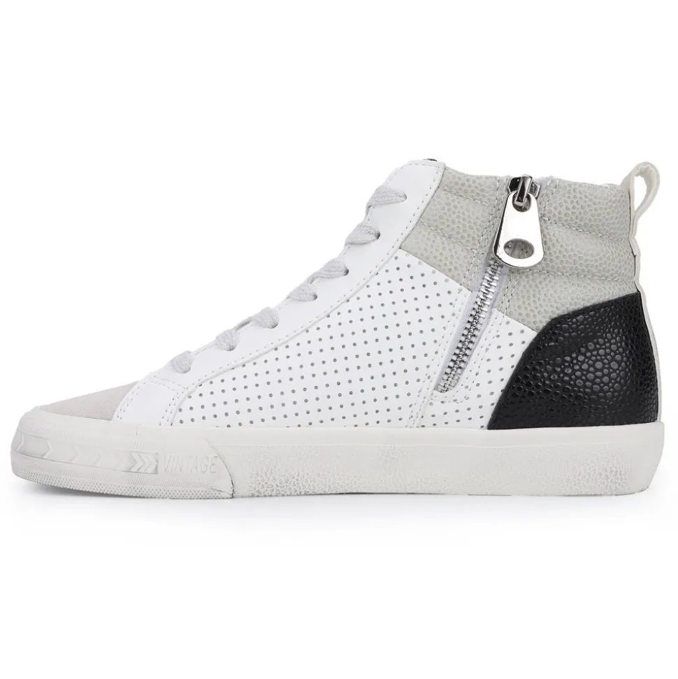 Cheap LESTER - WHITE PEBBLED MULTI High Tops