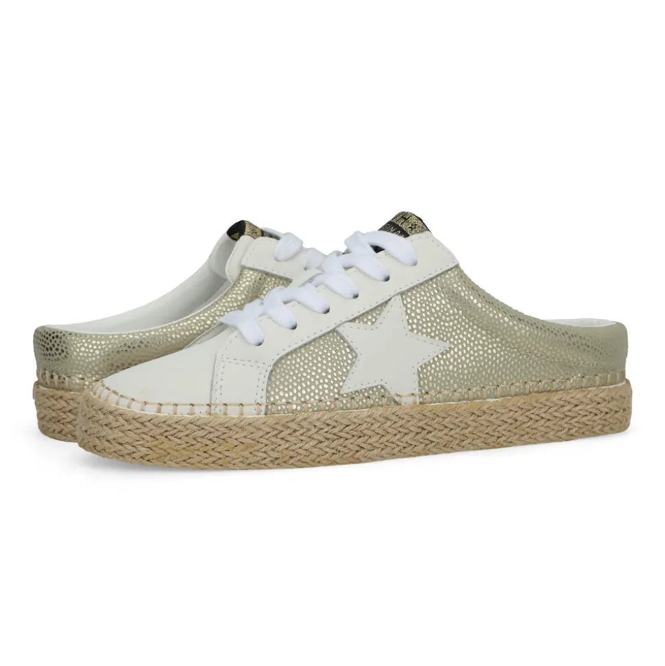 Store MELODY - GOLD PEBBLED Low Tops