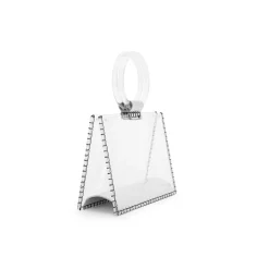 Shop MINI MOLLY - BLACK RHINESTONE MULTI Clear Bags|Small Bag