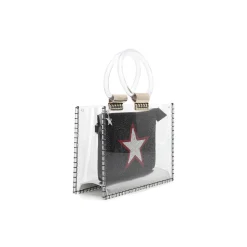 Flash Sale MINI MOLLY - BLACK SILVER Clear Bags|Small Bag