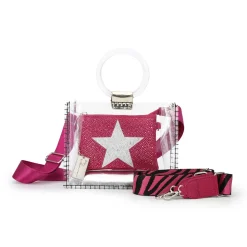 Outlet MINI MOLLY - FUCHSIA RHINESTONE MULTI Clear Bags|Small Bag