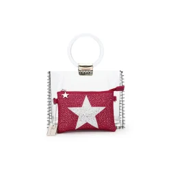 Outlet MINI MOLLY - FUCHSIA RHINESTONE MULTI Clear Bags|Small Bag