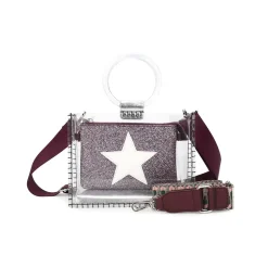 Best MINI MOLLY - GLITTER MULTI Clear Bags|Small Bag