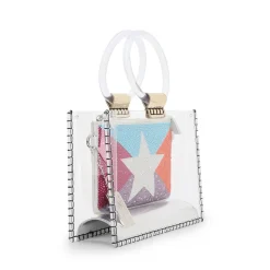 Online MINI MOLLY - MULTI GLITTER MIX Clear Bags|Small Bag
