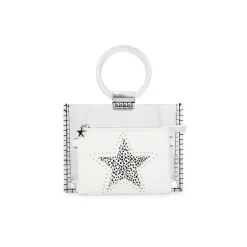 Fashion MINI MOLLY - WHITE CHEETAH Clear Bags|Small Bag