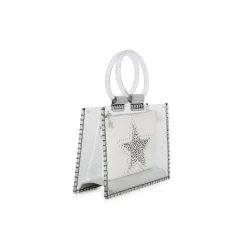 Fashion MINI MOLLY - WHITE CHEETAH Clear Bags|Small Bag