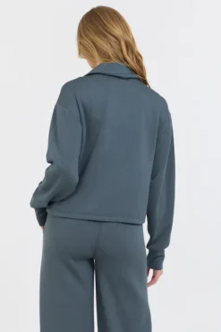 Best Mountain Grey Cloud Fleece Quarter Zip All Tops