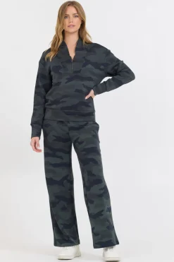 Hot Onyx Camo Printed Cloud Fleece Quarter Zip All Tops|Sweatshirts