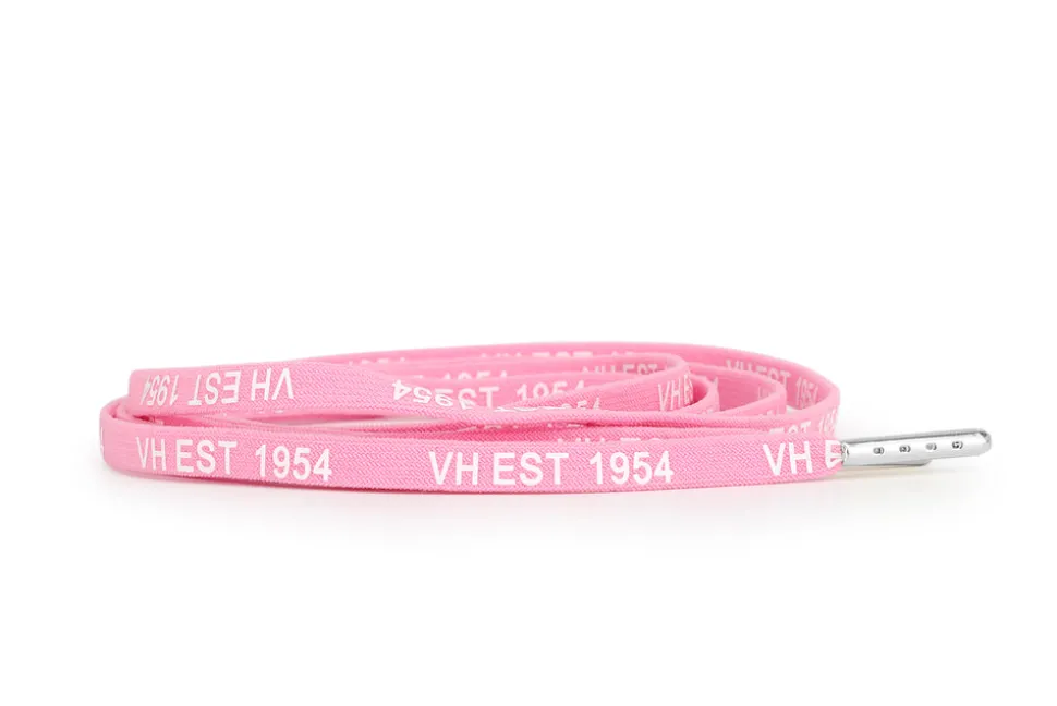 Sale PINK WHITE SILVER TIP LACES Shoe Laces