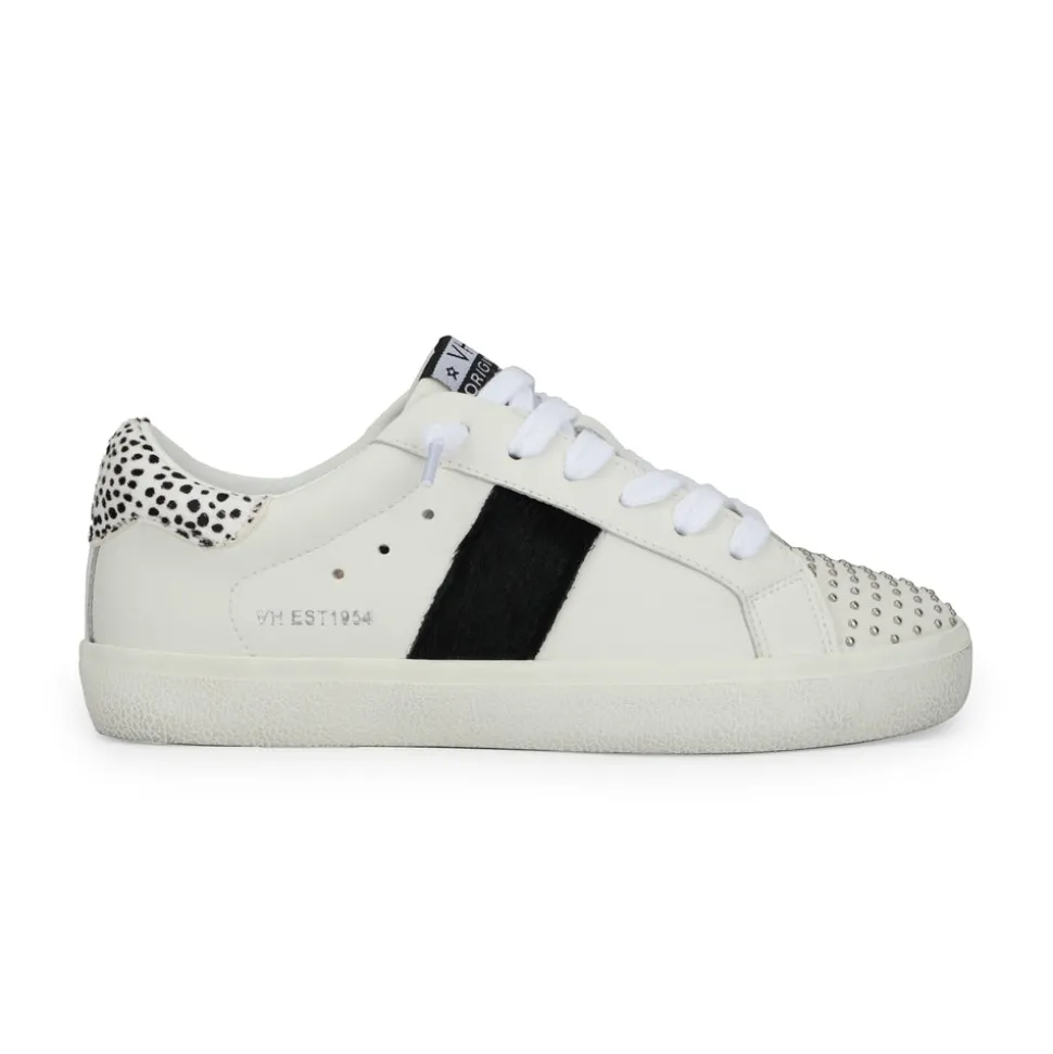Sale RAELYN - WHITE BLACK STUDS Low Tops