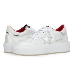 Fashion REAM 10 - WHITE/SILVER/RED Low Tops